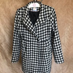Calvin Klein houndstooth coat